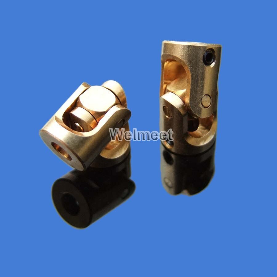 1pcs 3mm-3mm Copper Boat Car Shaft Coupler Motor Connector Metal Universal Joint Coupling