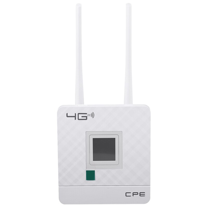 CPE903 4G LTE Sim Card CPE Wifi Router Unlocked 4G 3G Mobile Hotspot WAN/LAN Port External Antennas wifi Gateway: White US