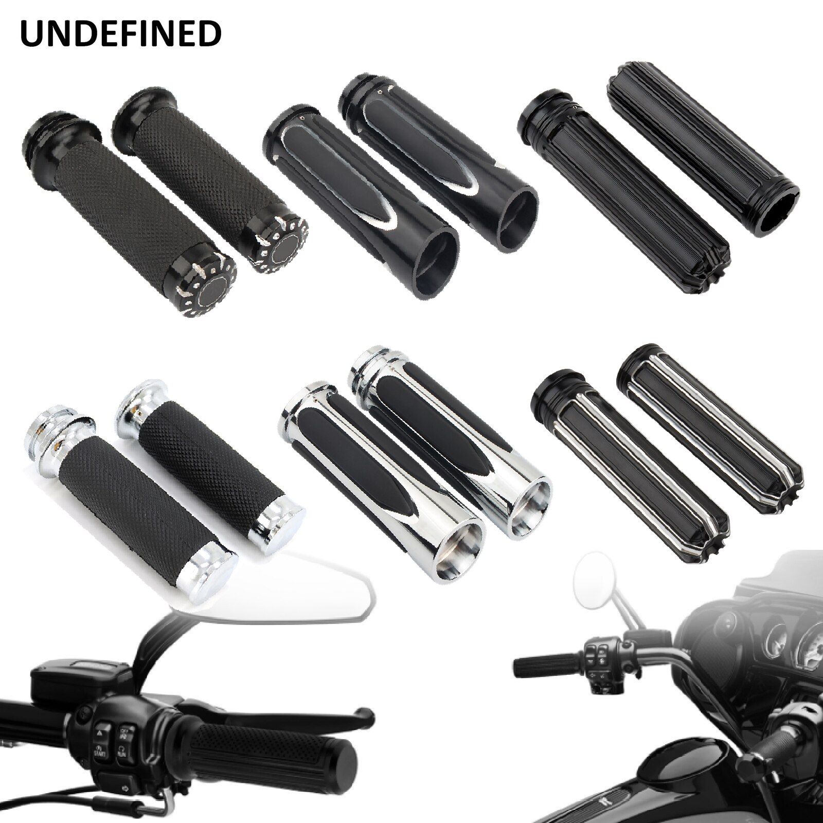 Poignées de moto, 1 pouce 25mm, électronique, poignée d&#39;accélérateur, CNC pour Harley Touring Electra Glide Softail Slim