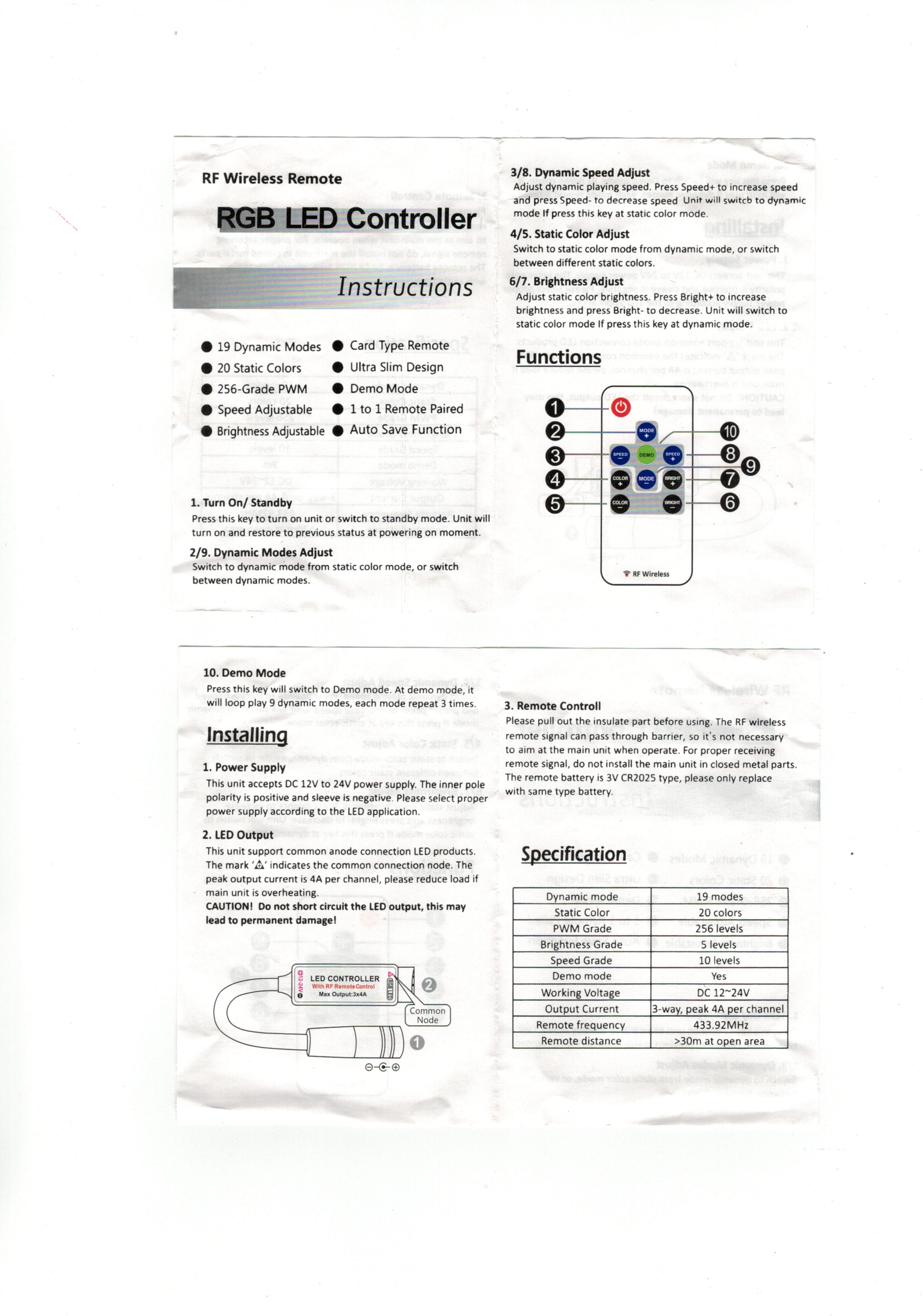 Rs -i1065 on luftledte neonlys runde skilte 25cm/ 10 tommer - bjælkeskilte med rgb multifarvet trådløs fjernbetjening