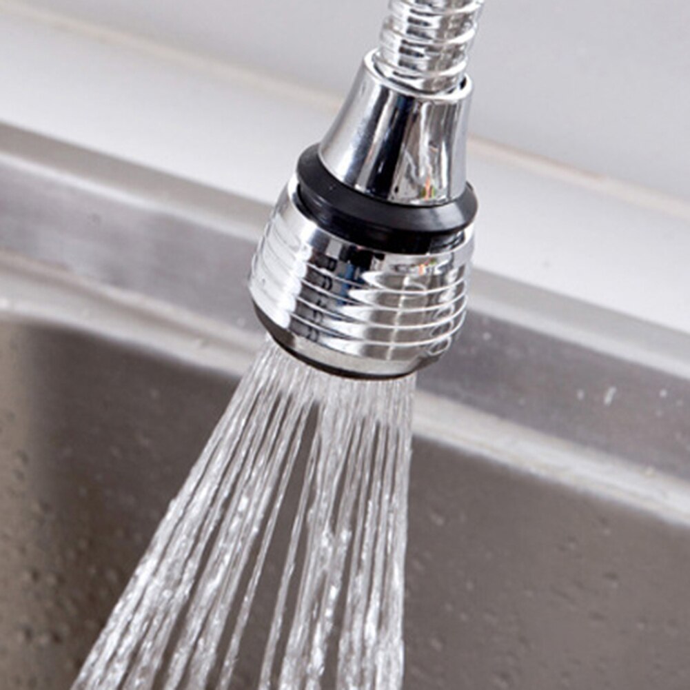 2 Mode 360 Rotatable Water Saving Bubbler High Pressure Nozzle Faucet Extender Filter Tap Adapter Bathroom Home Kitchen Tool