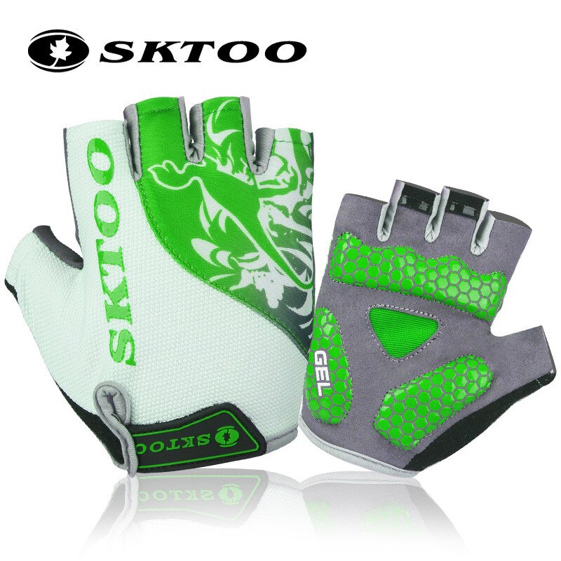 Sktoo Outdoor Sports Men's Bike Gloves Half Finger MTB Bike Bicycle Gel Pad Gloves Shockproof Cycling Gloves guantes ciclismo