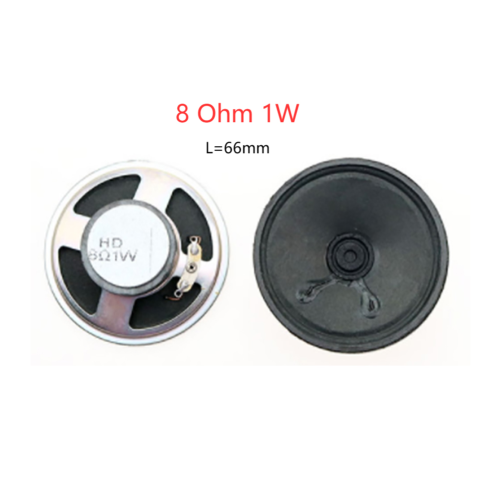 JCD 1 pz 8 ohm / 8R mini altoparlante 0.5w 1W 2W 3W 50mm 57mm 66mm 77mm diametro altoparlante altoparlante: Arancione