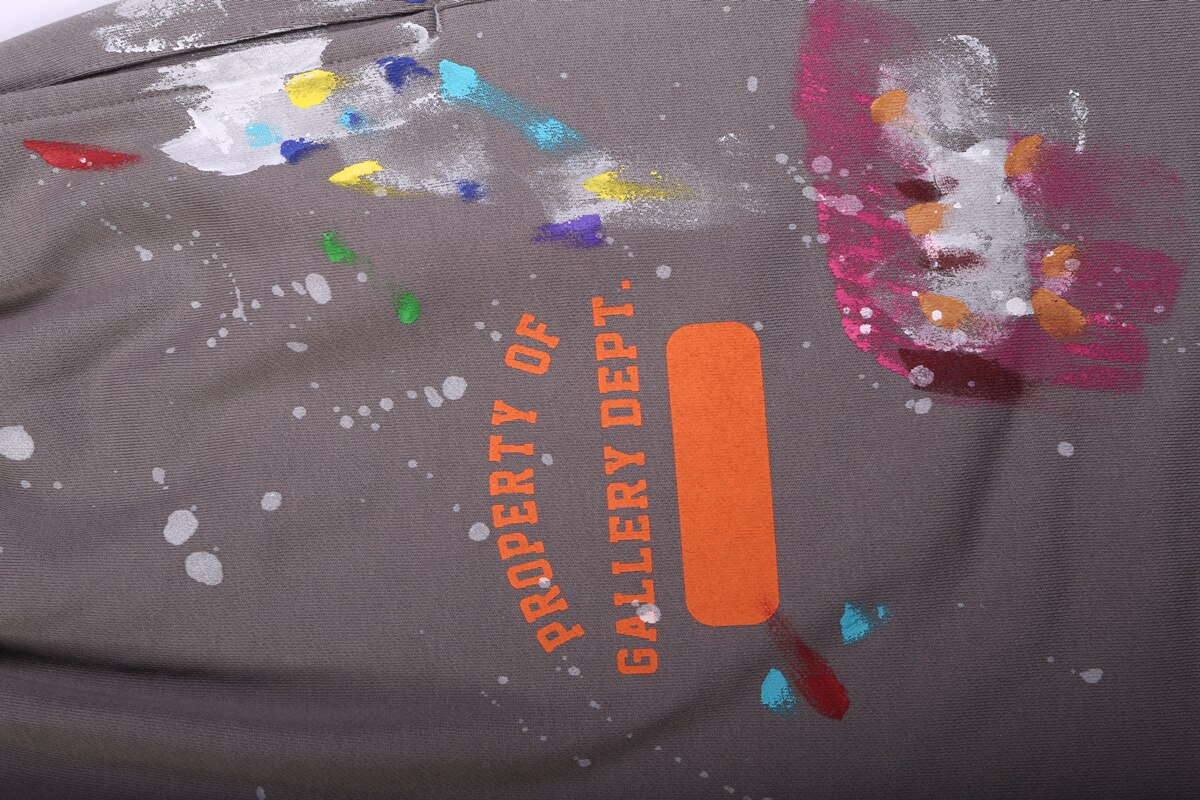 2022 Gallery Dept High Street Shorts Inkt Schilderij Hip-Hop Splash Inkt Curling Broek Mannen Vijf-punt Joggingbroek