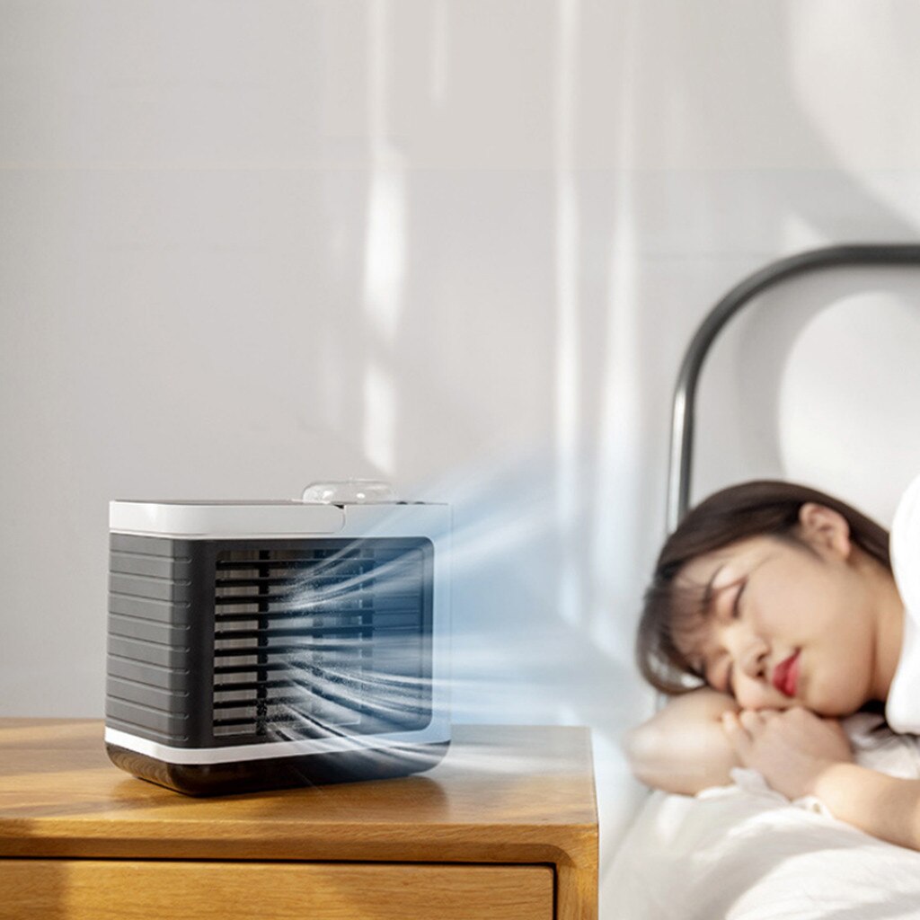 Air Conditioner Air Cooler Portable USB Charging Mini Portable Air Conditioning Fan Home Refrigerator Cooler #z