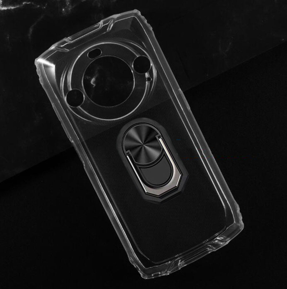 FOR Blackview BV9300 Pro 6.7" BlackviewBV9300 BV9300Pro Back Ring Holder Bracket Phone Case Smartphone TPU Soft Silicone Cover: ABS / black