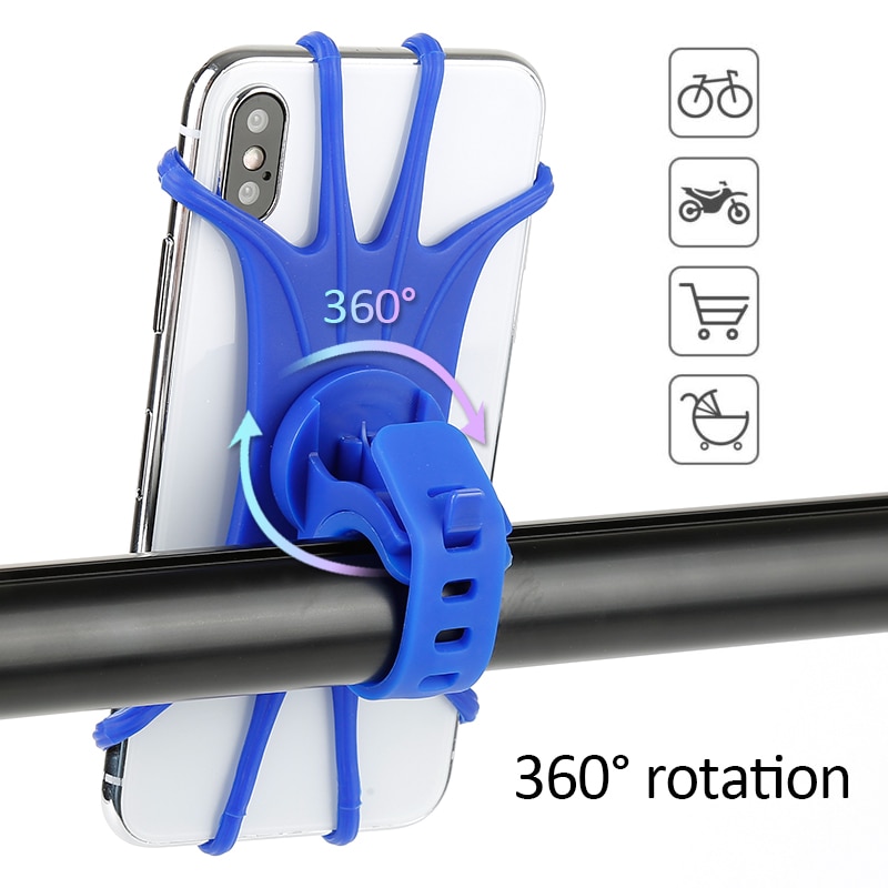 polyvalente Silicone vélo poignée-barre support pour téléphone universel vélo montage Durable et sécurisé Super élastique silicone bandes