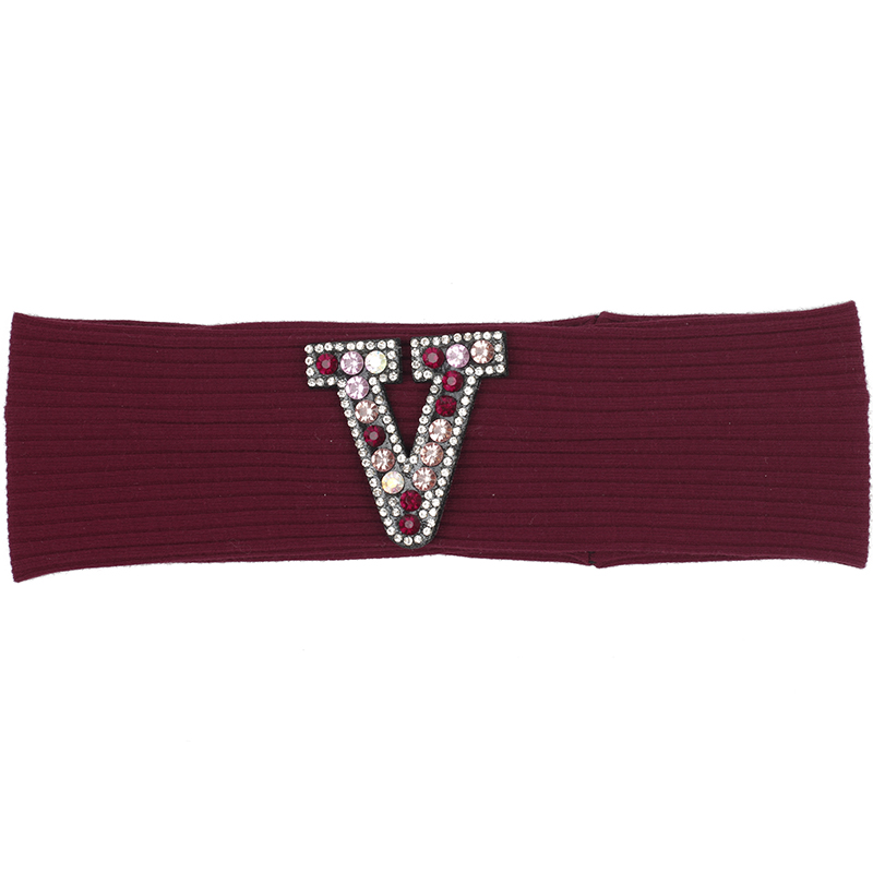 Zomer Casual Mode Vrouwen haarbanden Multi-color Strass brief Katoen Geribbelde hoofdbanden dames Meisjes haaraccessoires