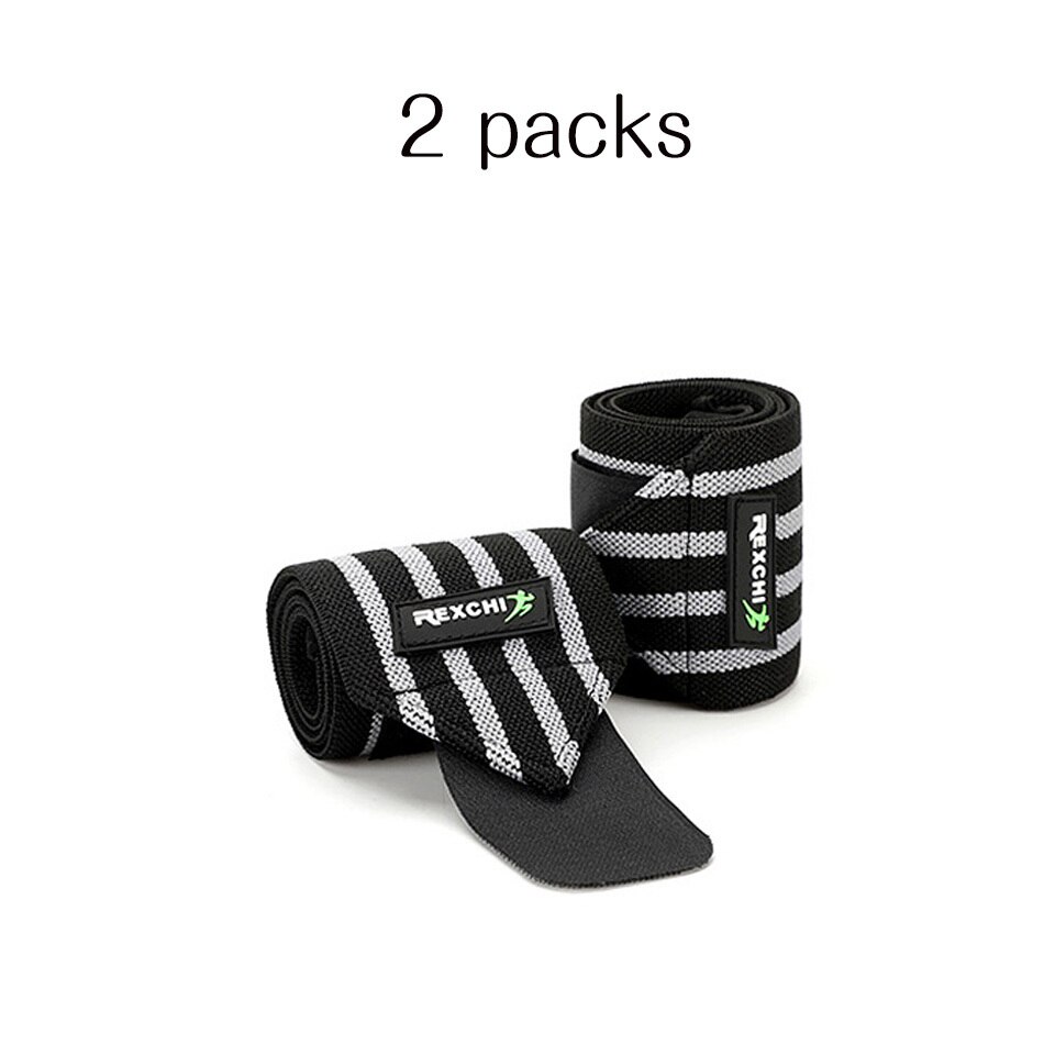 1 par justerbart armband stöd sport säkerhet elastiska handledslindor bandage hängslen för gym fitness power tyngdlyftning: 2 förpackningar grå