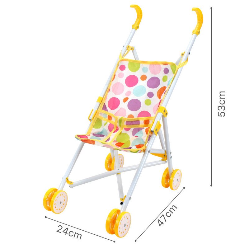 Kinderwagen Baby Carriage Hardcore Trolley Speelgoed voor Simulatie Pop Accessoire Meisjes Speelhuis Speelgoed