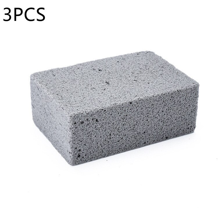 3/2/1 Pcs BBQ Cleaning Stone Brush Brick Block Cleaner BBQ Tools For Washing Dishes BBQ Racks Stains Grease Cleaning Stone: 3PCS
