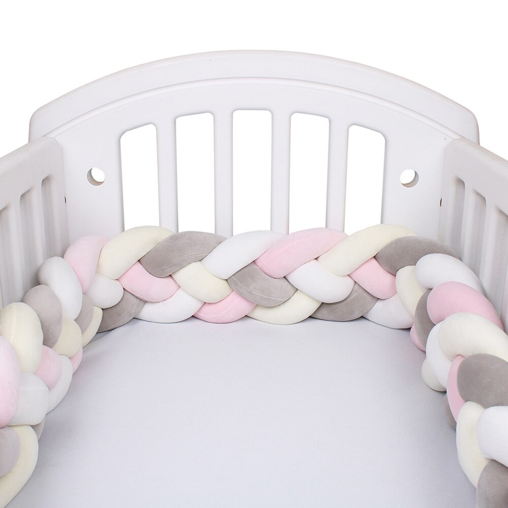 220CM nordisch Babybett flechten Stoßstange Art Zimmer Baby Bett umgeben Seite Beschützer freundlicher Schlafzimmer Dekoration Tour De zündete bebe Tresse: 12-220CM