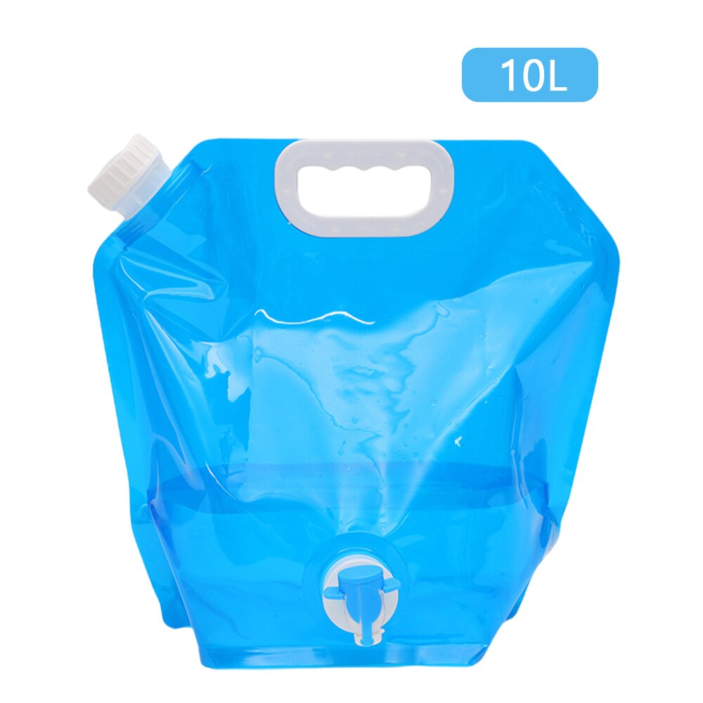 10L Water Tank Outdoor Water Bag Outdoor Camping Wandelen Sap Melk Bier Verpakking Zak Picknick Drinken Opvouwbare Water Emmer: 10L Blue