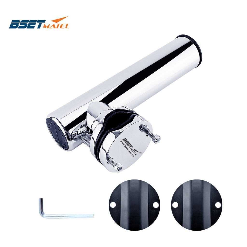 Stainless Steel 316 Fishing Rod Rack Holder Rail Mounted Rest Pole Bracket Support for 25 to 51mm Rail Marine Boat Accessories