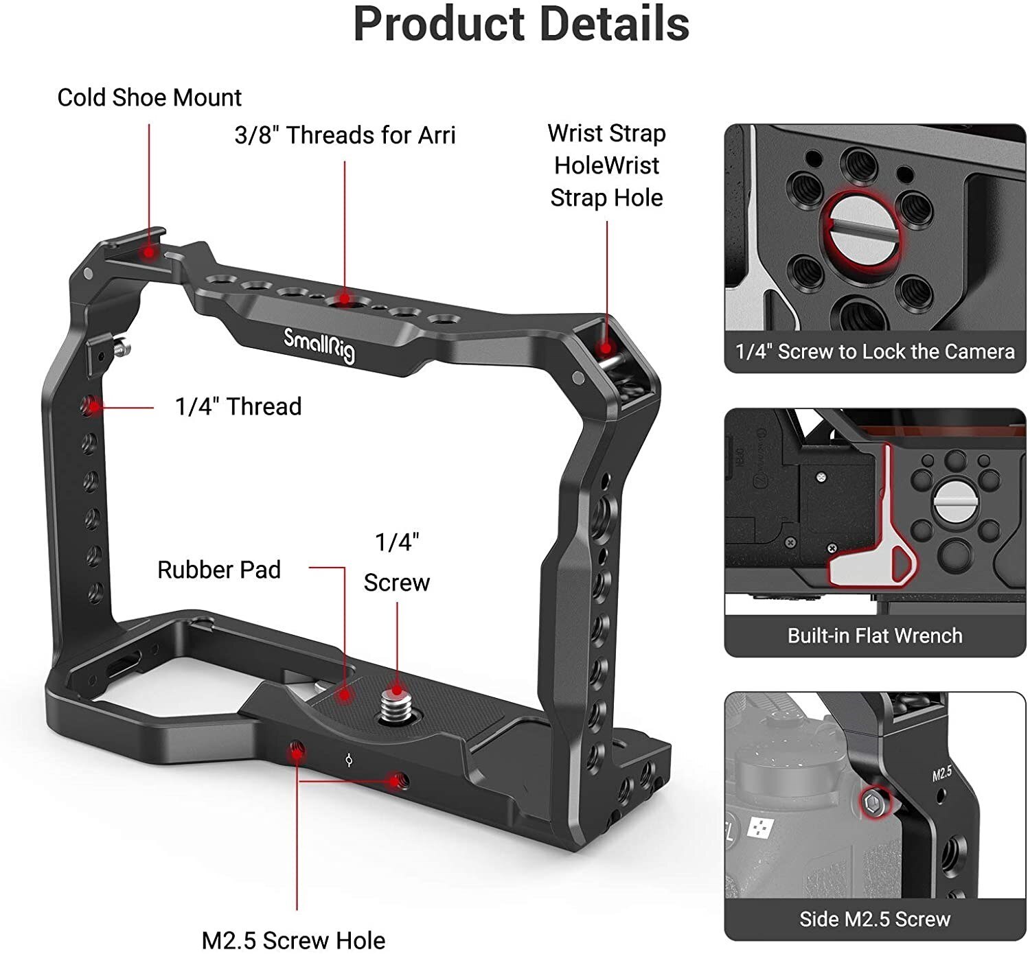 Smallrig Dslr Sony A7 Iii A73 A7M3 Camera Kooi A7R3 Sony A7III Rig Met Koud Shoe Mount Voor Sony A7III a7RIII A9 Camera Kit 2918