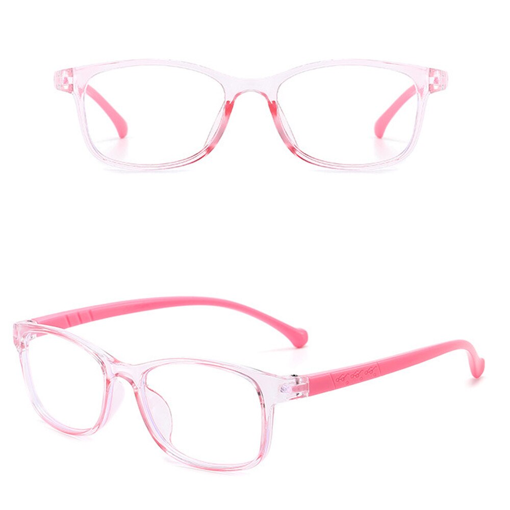 1Pc Anti-blue Light Kids Glasses Children Square Optical Frame Eyeware Boys Girls Computer Transparent Eyeglasses
