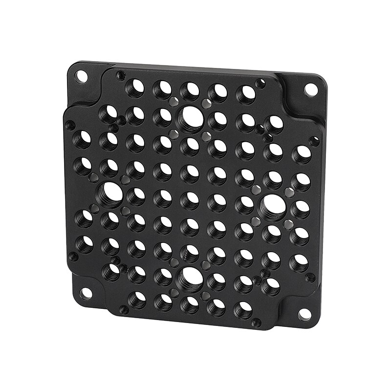 CAMVATE Aluminium C-Klemme – Offene Backe Bis 65 Mm, Mit 1/4" Und 3/8" Gewinde, T-Griff (blau), Für Fotozubehör