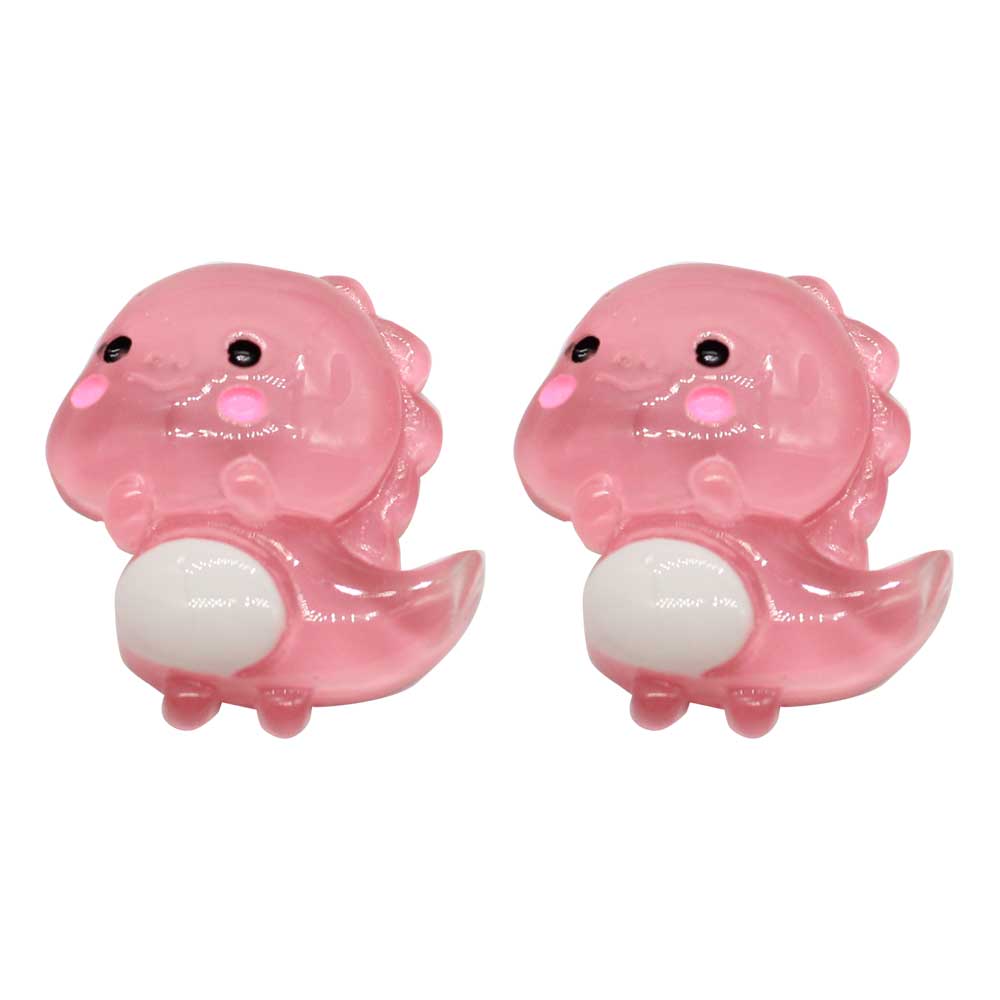 20/100pcs Cartoon Transparent Dinosaur Flatback Resin Cabochons Animals Embellishments for Scrapbooking DIY Kid Hair Bows: 20mm--50PCS / 3