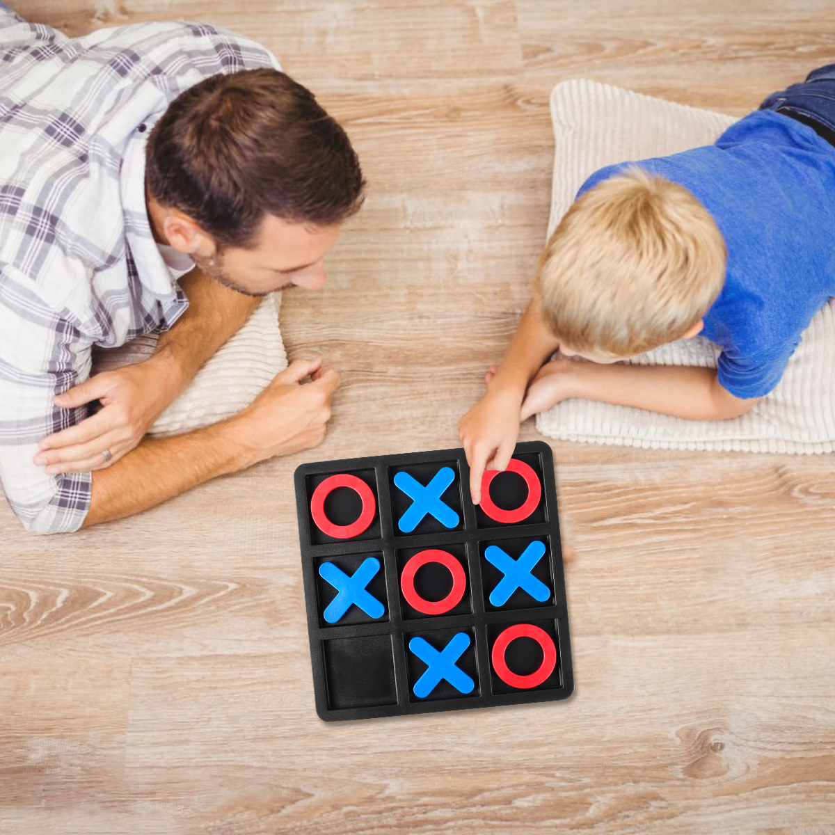 Tic Tac Toe Bordspel Hars Xoxo Schaken Puzzel Bordspel 2 Spelers Draagbare Tafelblad Bordspel Voor Familie Volwassenen en Kinderen