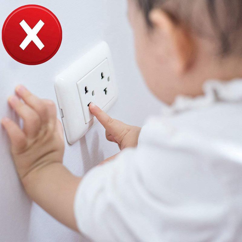 Outlet Plug Covers (50 Pack) Ultra Clear Child Proof Electrical Protector Safety Caps Electrical Socket Covers