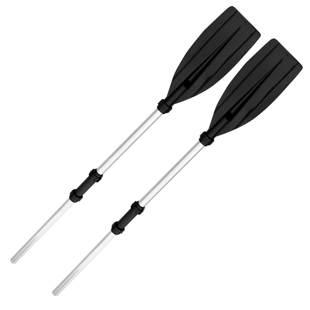 Pack 2 Marine Boat Kayak Paddle Oars Aluminum Alloy Detachable Single End