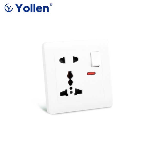USB Power Socket, Many style Panel, Bedroom socket,AC110V-250V 13A Wall Embedded, Double usb Universal/UK/IN Standard Outlet: 2Universal Switch