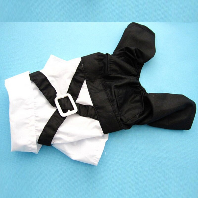Gentleman Dog Clothes Bow Tie Tuxedo Pet Outfit Formal Shirt For Small Dogs Wedding Suit Halloween Christmas Clothes for Cats