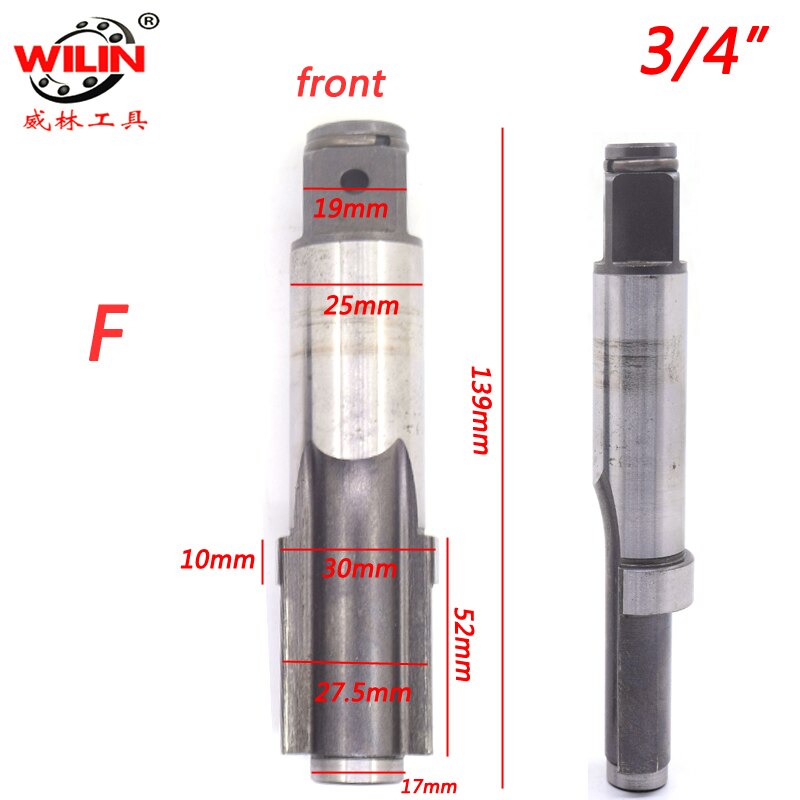3/4 Pneumatic Impact Wrench Spindle Inch Pneumatic Wrench Tool Strike Shaft Maintenance Accessories Front Axle