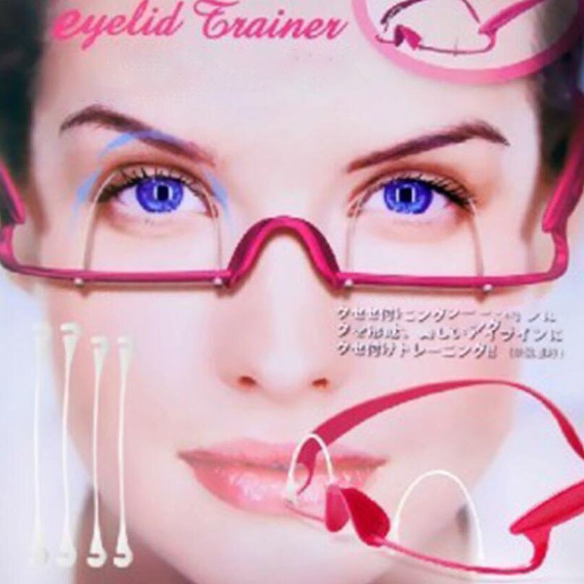 1Pcs Dubbele Ooglid Trainer Oefening De Grote Ogen Dubbel Ooglid Shaper Bril Artefact Blijvende Japanse Beauty Makeup Tools