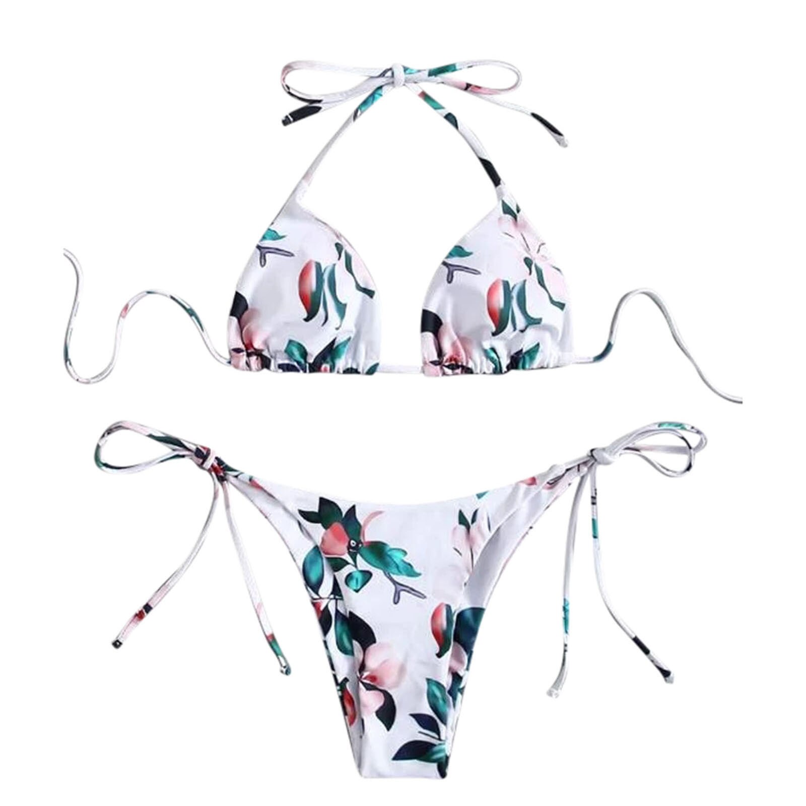 Dames Sexy Leaf Print Split Badpak Купальник Женский Купальник Купальники Женские Bikini Set Badmode Vrouwen Раздельный