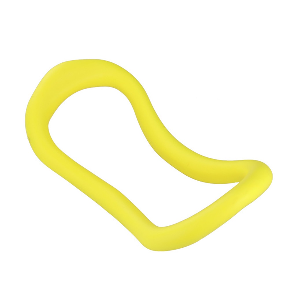 1Pc Yoga Circle Equipment Multifunction Yoga Ring Pilates Workout Fitness Circle Training Resistance Support Tool Calf Home: Yellow