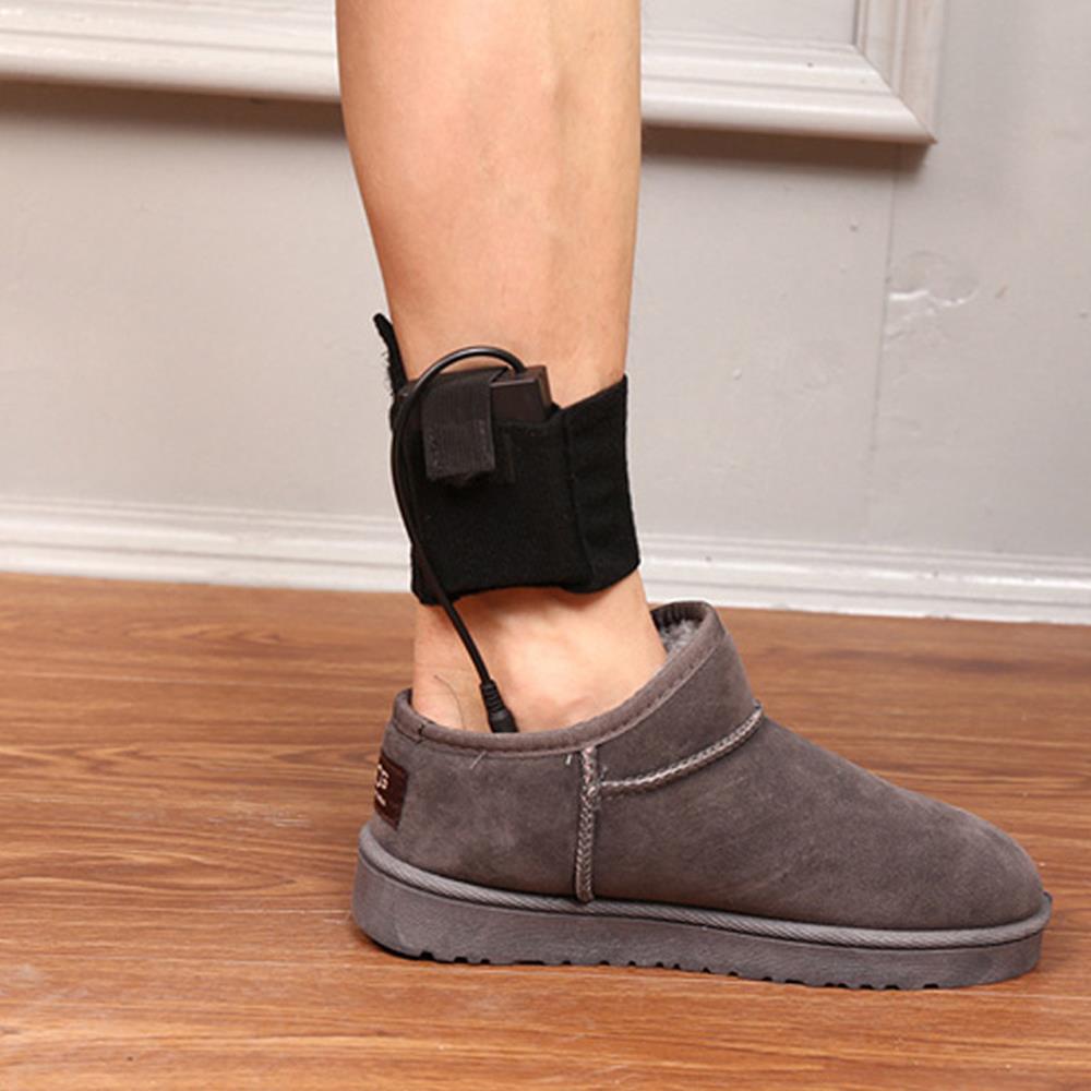 Plantillas calefactables para zapatos, ropa Unisex, calcetín eléctrico, para invierno y nieve, color negro, no tejido,