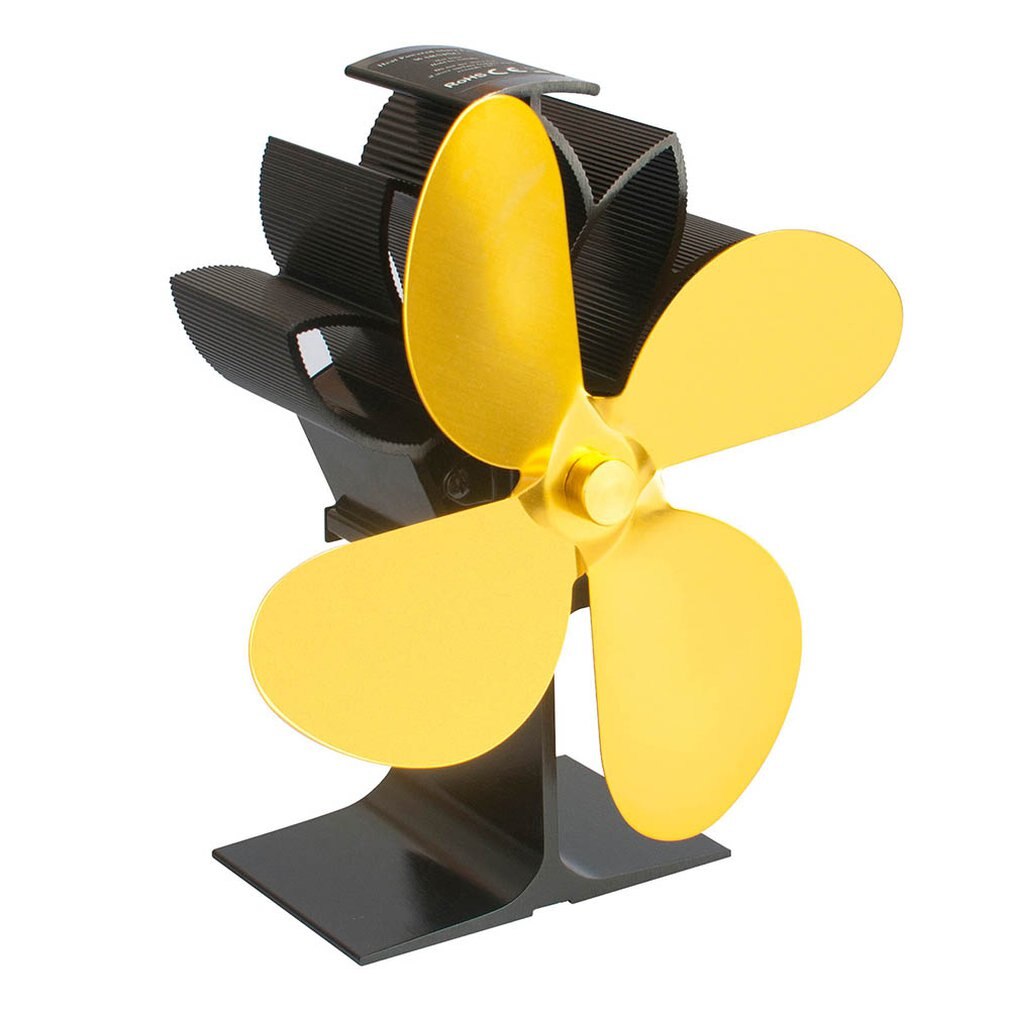 Stove Fan For Fireplace Wood Log Burner Powered Eco Fan Fireplace Fan Thermal Power Fan Heat Powered Stove Fan: 09