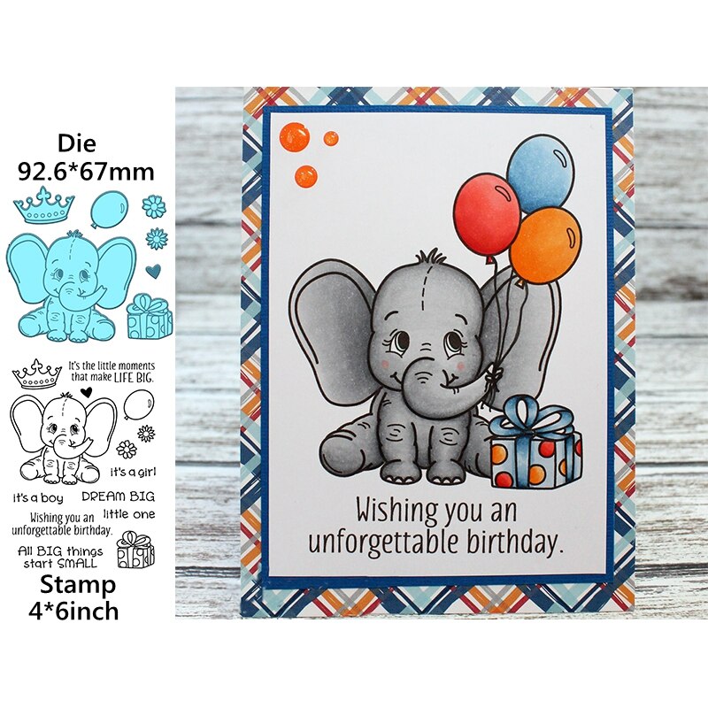 Noël cerf/orignal ours câlin miel abeille anniversaire éléphant sorcière chaussures + Phrases bénédictions matrices et timbres pour bricolage carterie: WW0958A1H5825 / Stamp