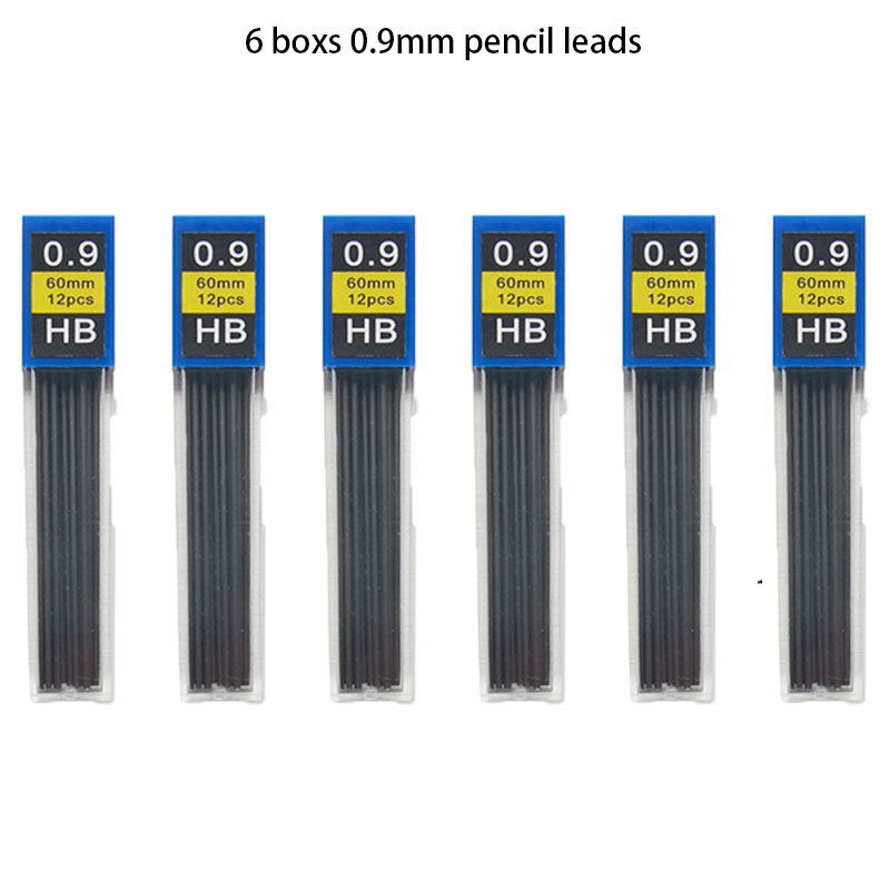 1-12 pièces 0.3 0.5 0.7 0.9 1.3 2.0mm HB remplacement recharge fils recharge pour crayon mécanique dessin automatique crayons papeterie: Bleu marine