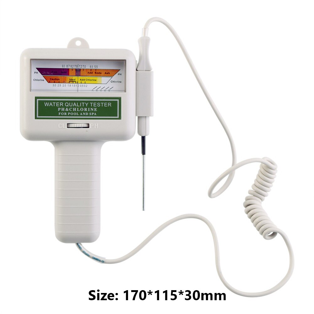 Ph Chloor Meter Tester PC101 Ph Tester Chloor Niveau Water Testen Apparaat Voor Zwembad Ph Chloor Meter Tester: Default Title