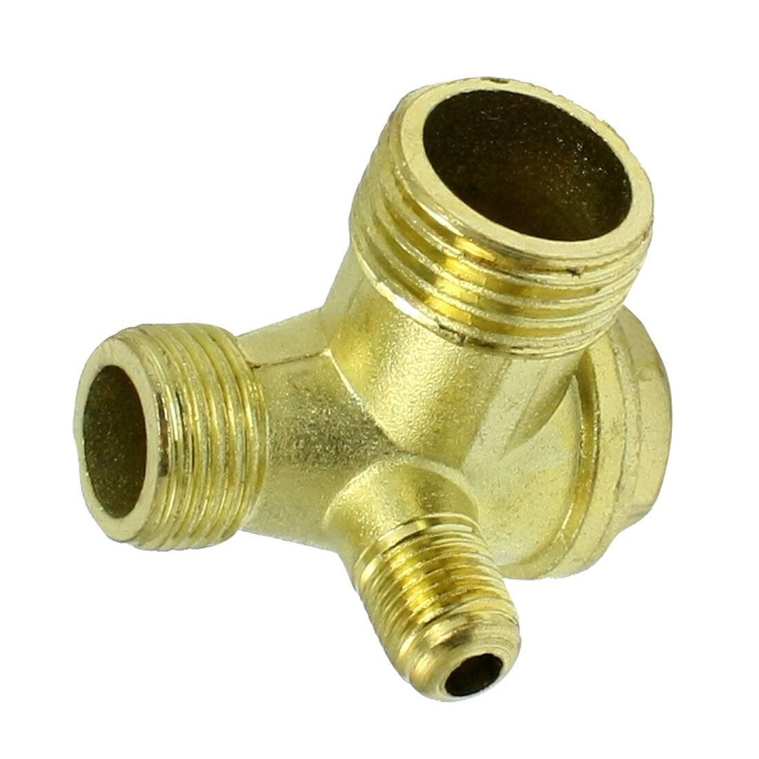 Male Thread Brass Air Compressor Check Valve Spare Parts Gold Tone