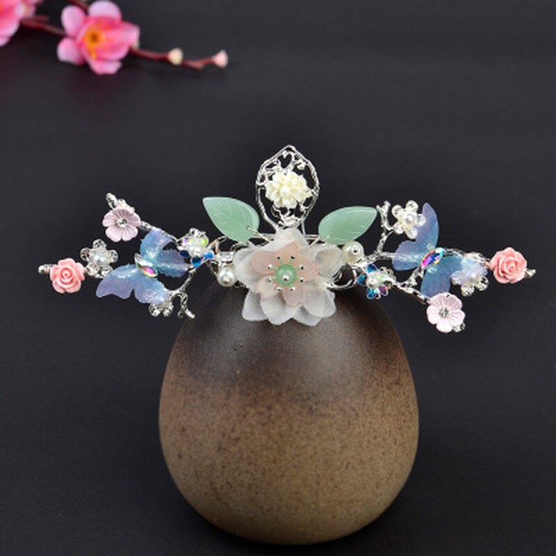 Chinese Style Hairpin Wedding Hair Accessories Hair Stick Headdress Head Jewelry Bridal Earring Headpiece