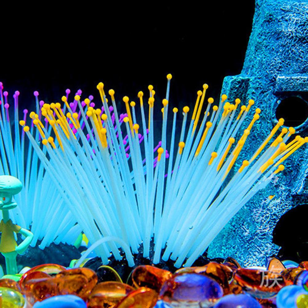 Fish Tank Landscaping Luminous Sea Artificial Plant Aquarium Decor Unique Simulation Plant Soft Decoration Small Ornaments