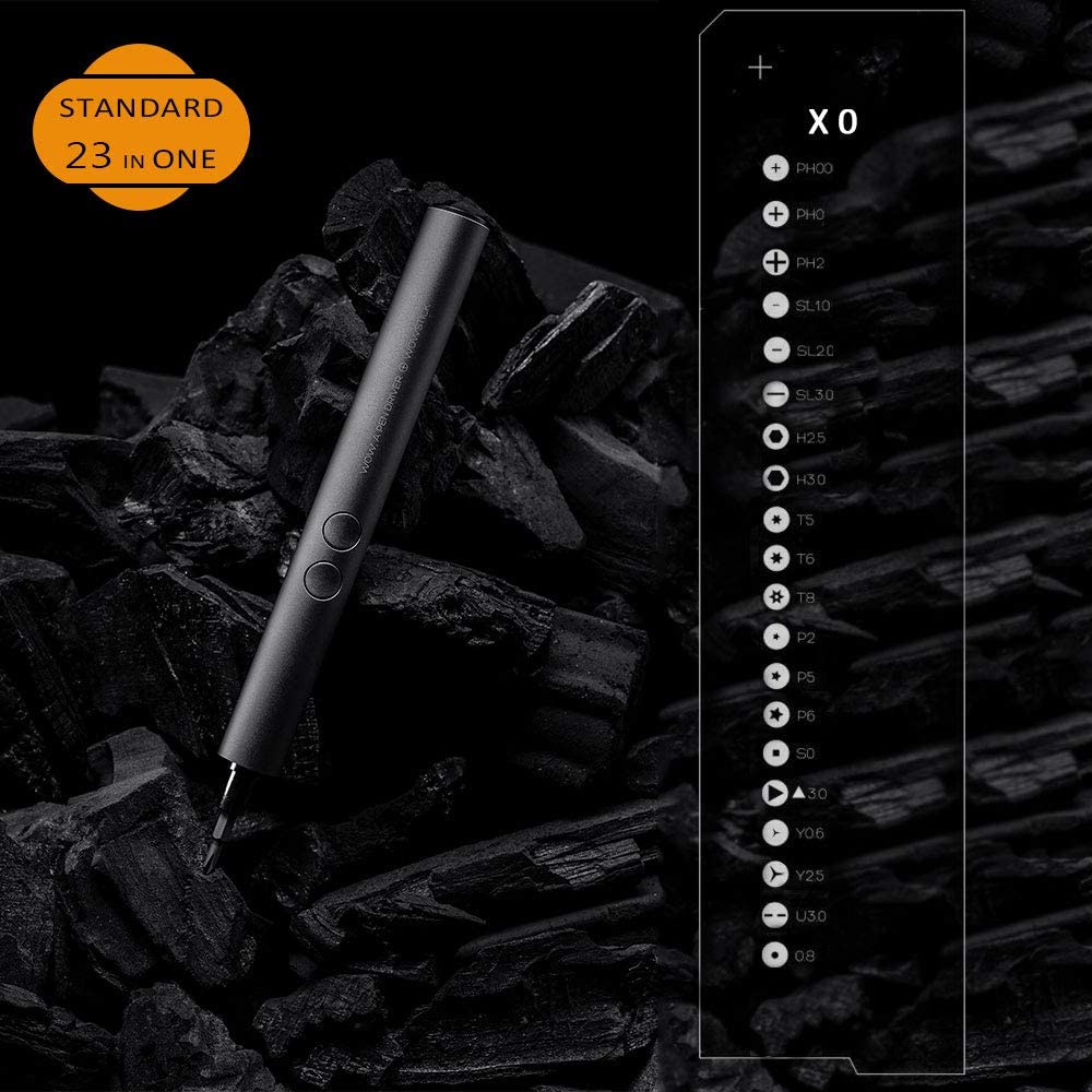 Wowstick MINI SD 23 in 1 Electric Screwdriver Auto and Manual Dual Power Led Lights Rechargeable Screwdriver Repair Tool Kit