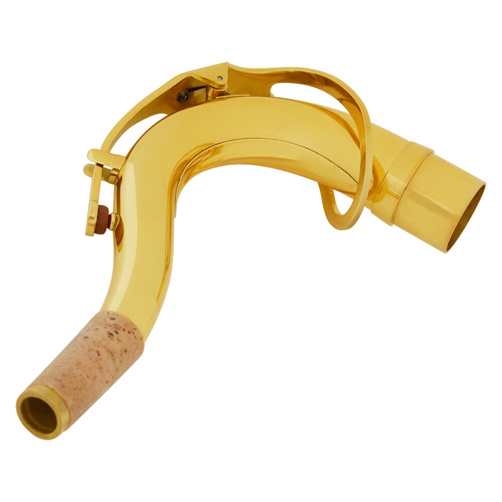 Saxofone tenor saxofone com curvatura de pescoço 27.8mm, peças acessórias de saxofone, ouro para amantes de música