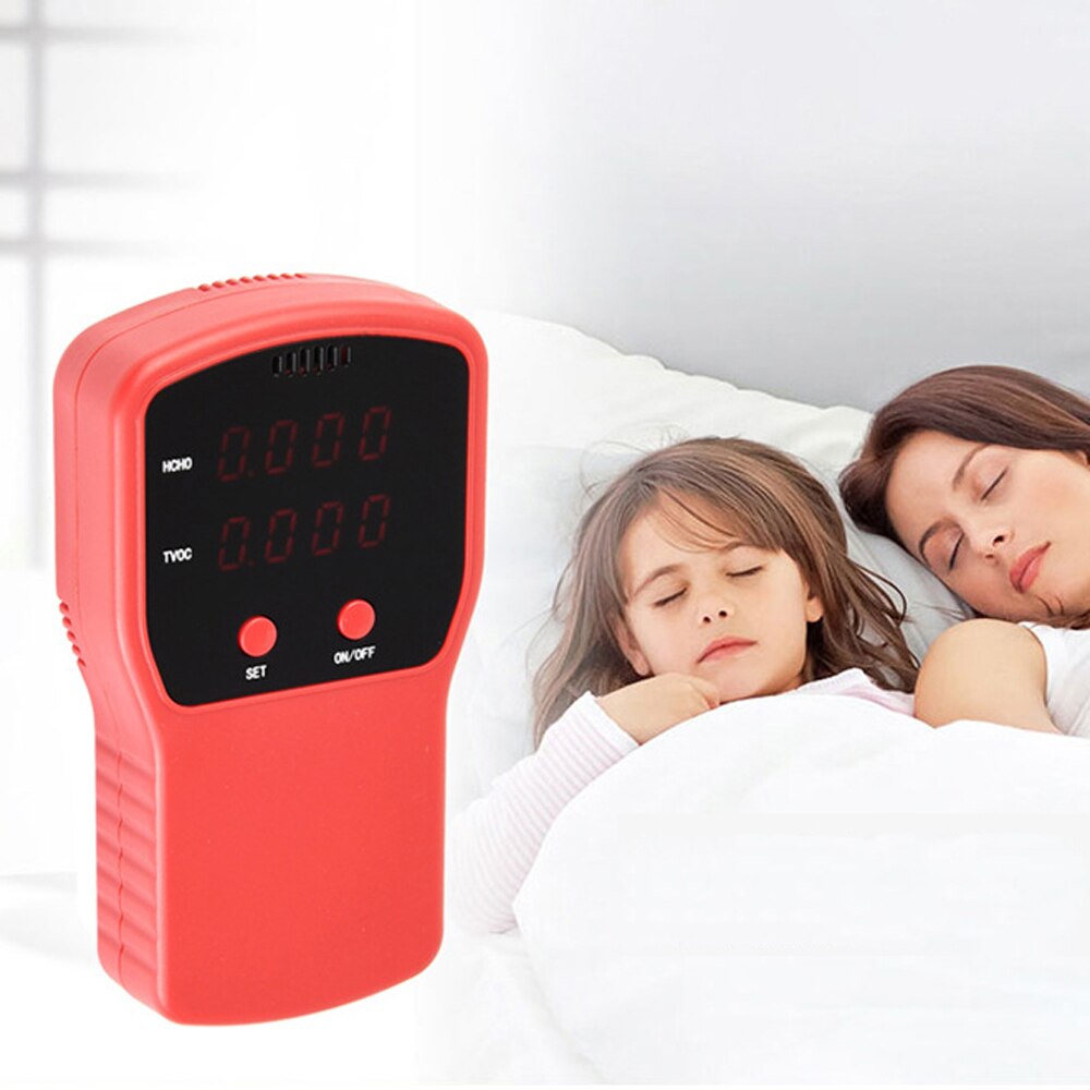 Bærbar led skærm tvok selvtest formaldehyd detektor praktisk formaldehyd måleinstrument detektorer