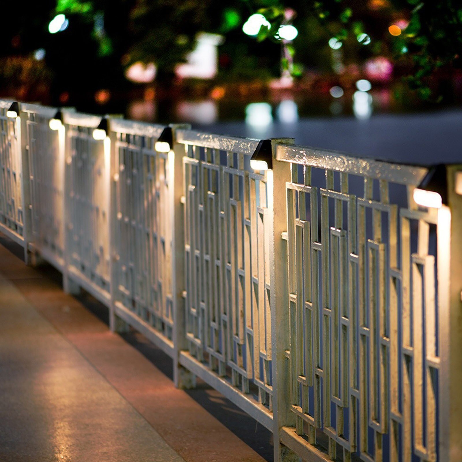 30 @ Led Solar Lamp Path Trap Outdoor Waterdichte Wandlamp Tuin Landschap Stap Stair Dekverlichting Balkon Hek Verlichting