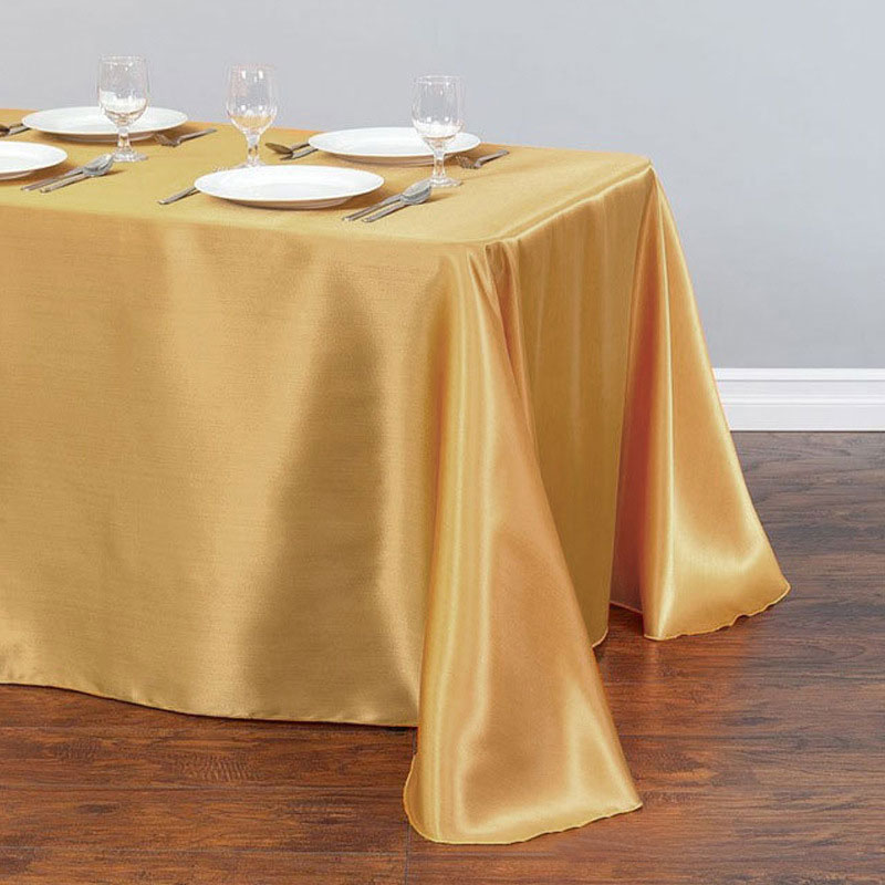 Mantel de satén sedoso de Color sólido, decoración de mesa para banquete de boda, cubierta de mesa de de satén de lujo ligera moderna para cena de Hotel: Rojo / 80 x 120 cm