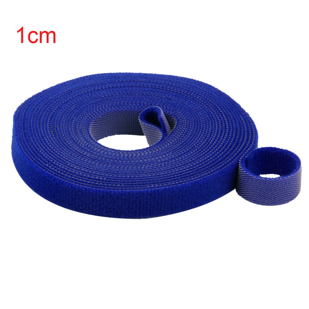 1 CM * 5 Meter Kleur Herbruikbare Magic Sticky Tie Terug naar Loop Kabelbinders Thuis Keuken Nylon fastener Kabels Banden Accessorie