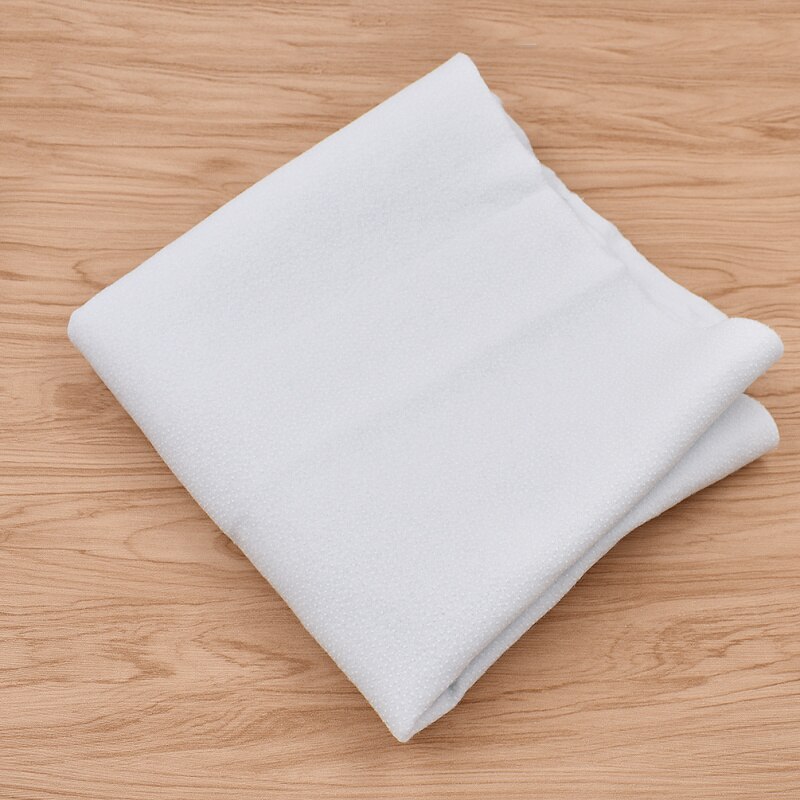 Tela de poliéster blanca autoadhesiva para costura DIY, accesorios de tela acolchada, suministros