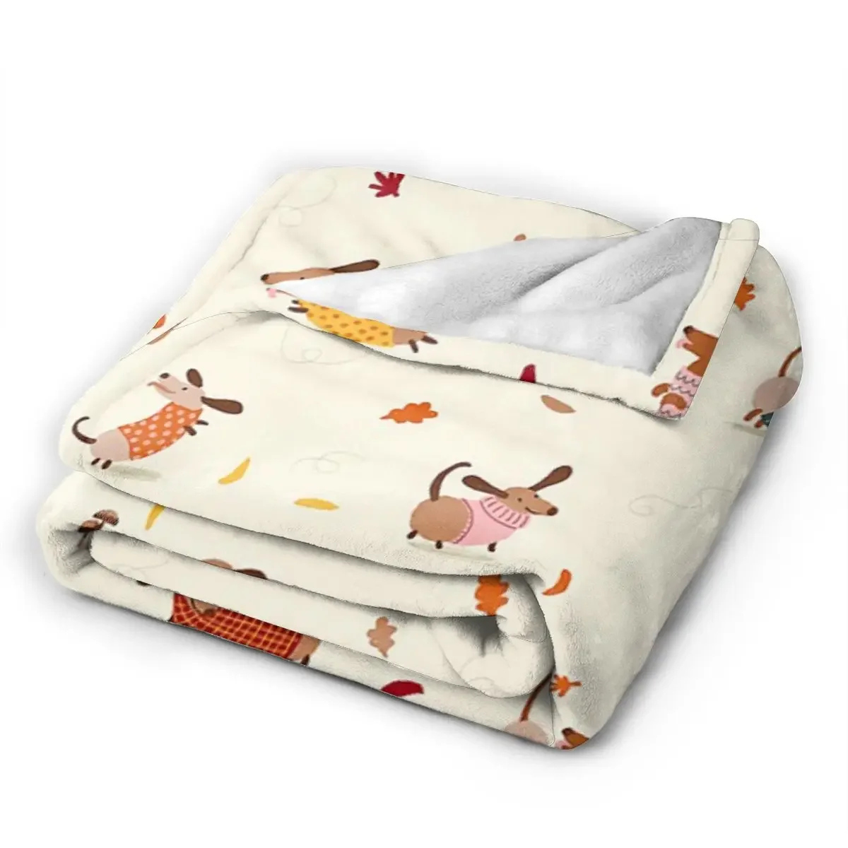 Couverture douce et chaude pour chien teckel, jeté de glouton pour lit, salon, pique-nique, voyage, canapé à la maison