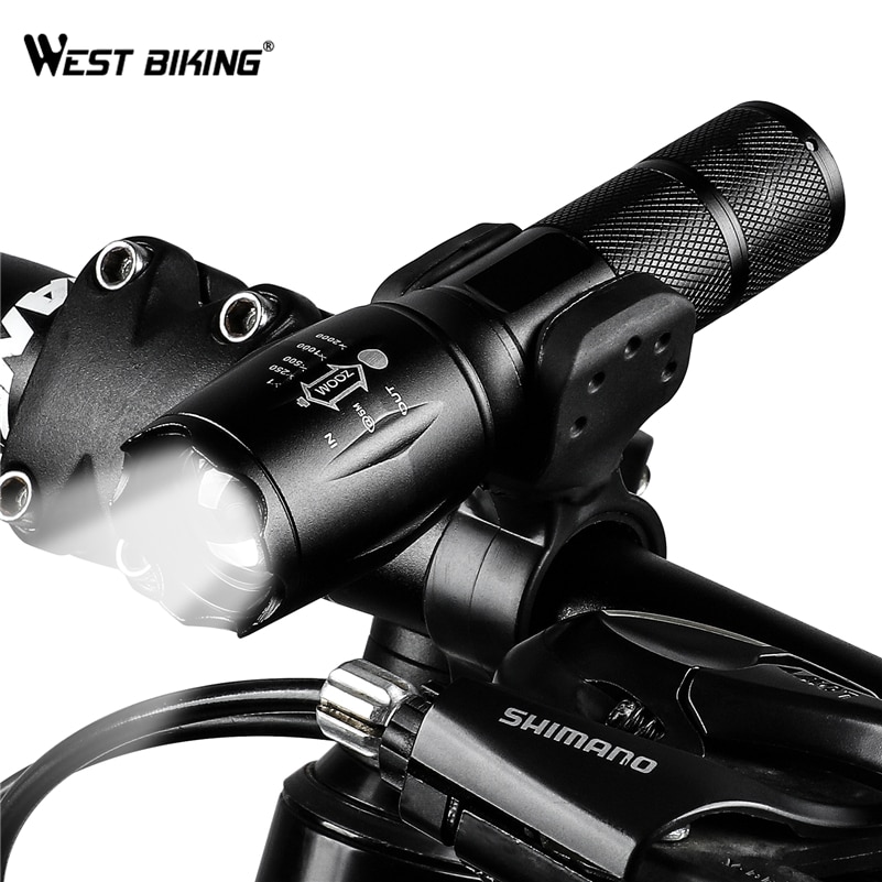 4000 Lumen T6 LED Bike Light Zoomable Fiets Zaklamp Fakkel Oplaadbare Voeding 18650/AAA Front Fietsen Koplamp Lamp