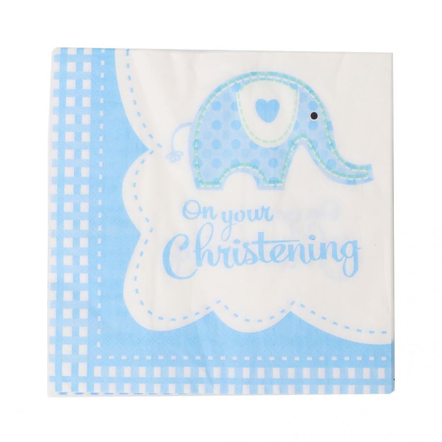 20 stk baby shower papirserviett for festvev serviett dekorasjon servietter babypleie