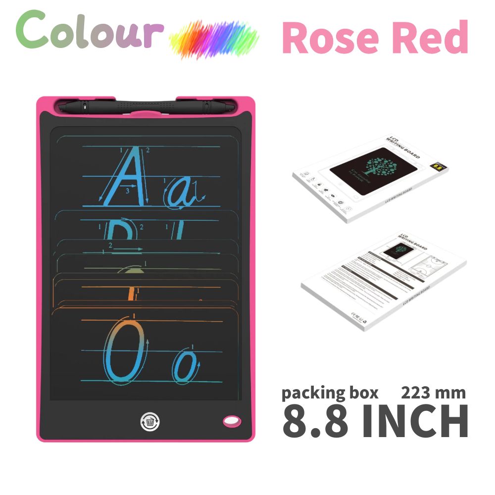 LCD Writing Tablet for Kids, Reusable Magic Drawing Board, Graffiti Sketchpad & Handwriting Blackboard, Eco-Friendly Educational: Chocolate